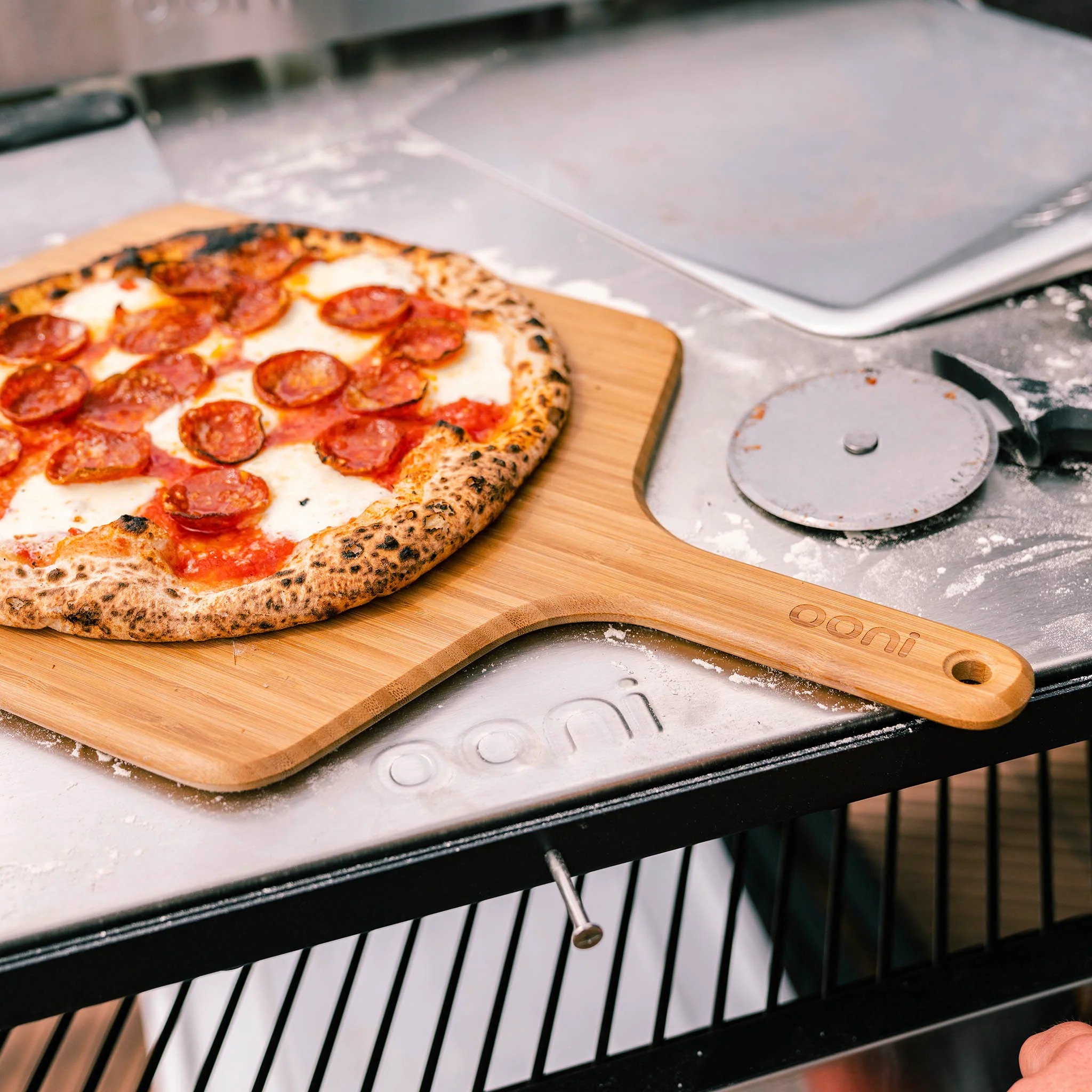 Ooni Bamboo Pizza Peel & Serving Board - Image 4